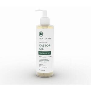 Olivia Care Castor Oil Multi-Purpose Beauty Oil for Skin Hair & Nails, 8 fl oz